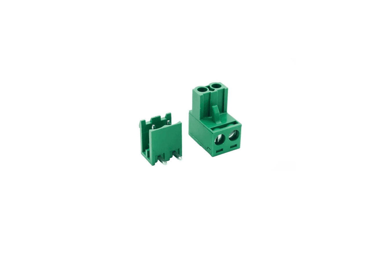 موصل لوحة مطبوعة KF2EDGK 300V 10A بمسافة 5.08 ملم طرفين منحنيين 90 درجة | PCB Connector