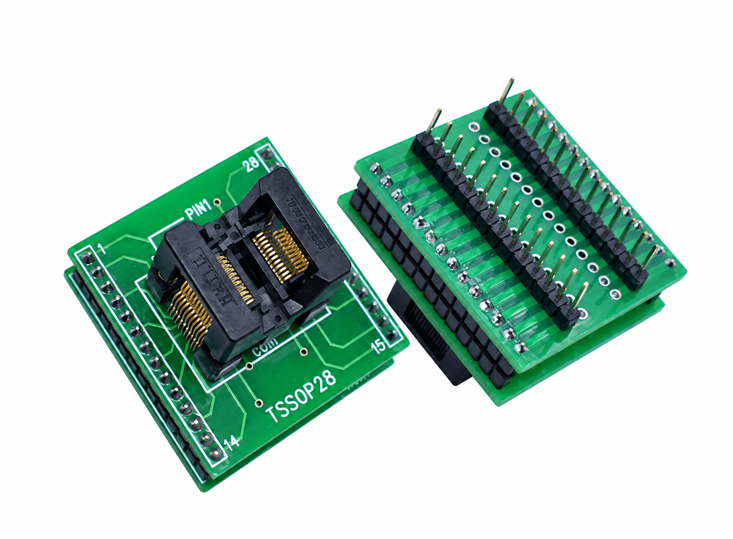 TSSOP28 to 24 larger Wide-body Seat Wide 200mil Programmer Adapter Socket GXRA0702-002