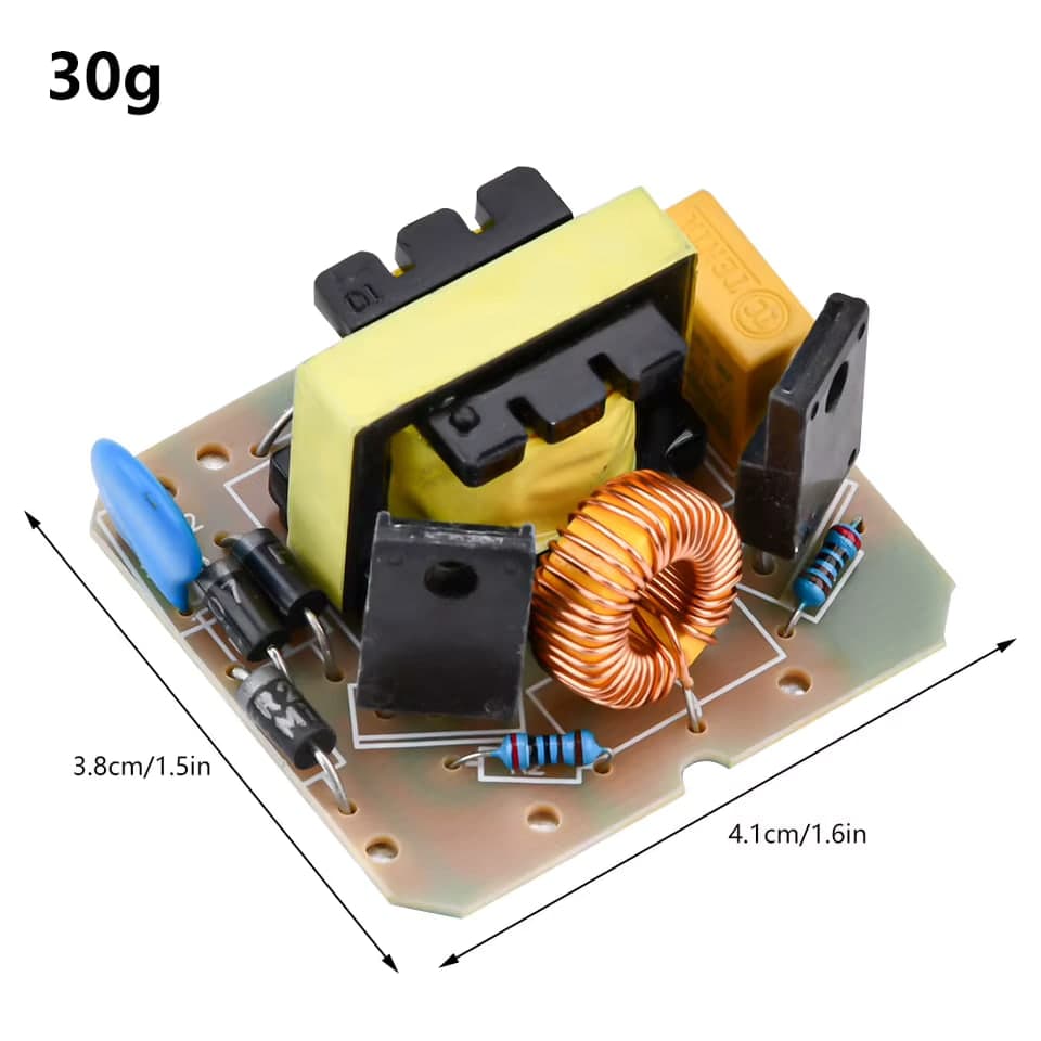 وحدة عاكس من 12 فولت مستمر إلى 220 فولت متناوب بقدرة 35 واط | 12V DC to 220V AC Inverter Module, 35W