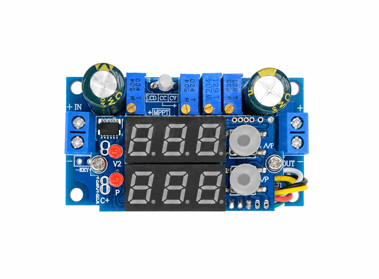 وحدة خفض الجهد MPPT DC-DC بمدخل 6-32 فولت ومخرج 1.25-32 فولت 5 أمبير | Step-down Buck Converter