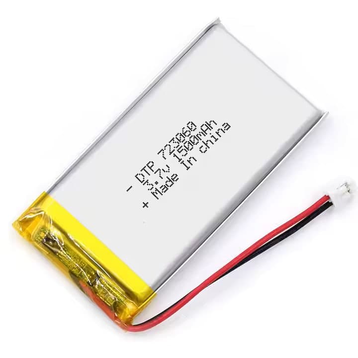 بطارية ليثيوم بوليمر 602270 بسعة 1500 مللي أمبير وفولتية 3.7 فولت | 602270 1500mAh 3.7V Lithium Polymer (LiPo) Battery