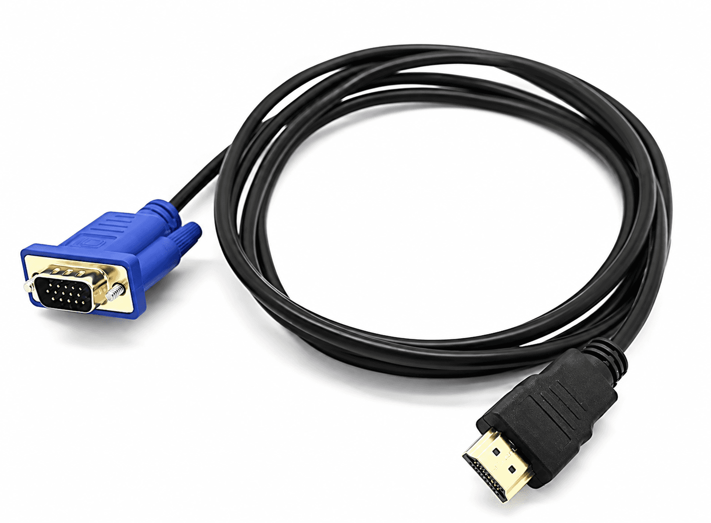 كابل تحويل HDMI إلى VGA مع 15 دبوس بطول 1.8 متر | HDMI to VGA Cable