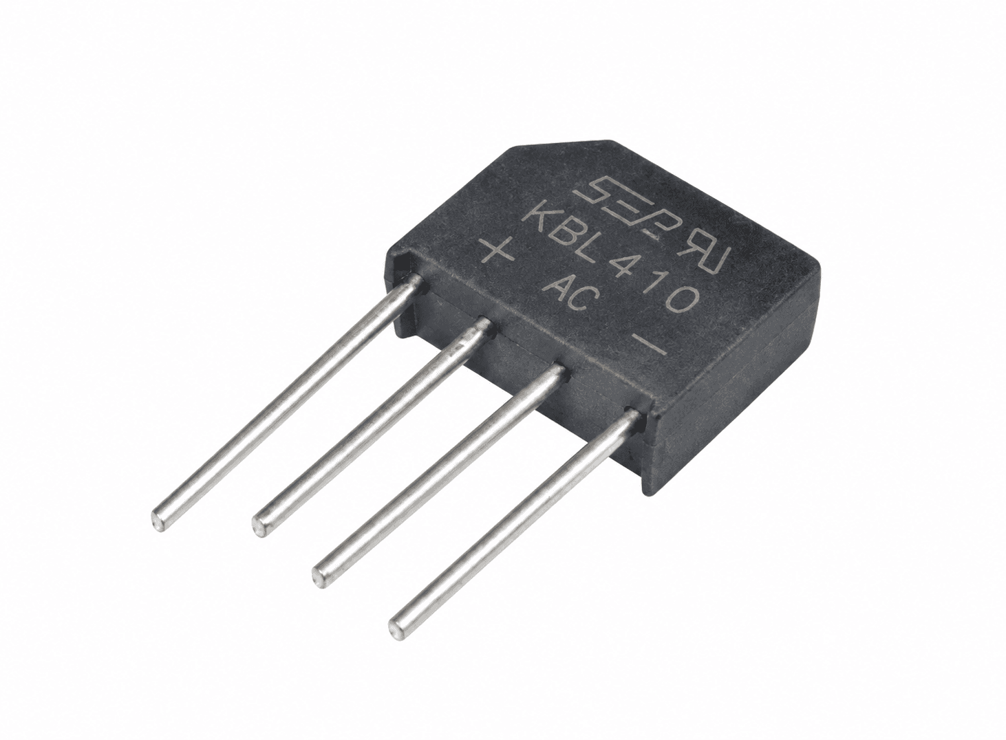 قنطرة توحيد KBL410 بتيار 4A وفولتية 1000V حزمة KBL | KBL410 Bridge Rectifier 4A 1000V, KBL Package