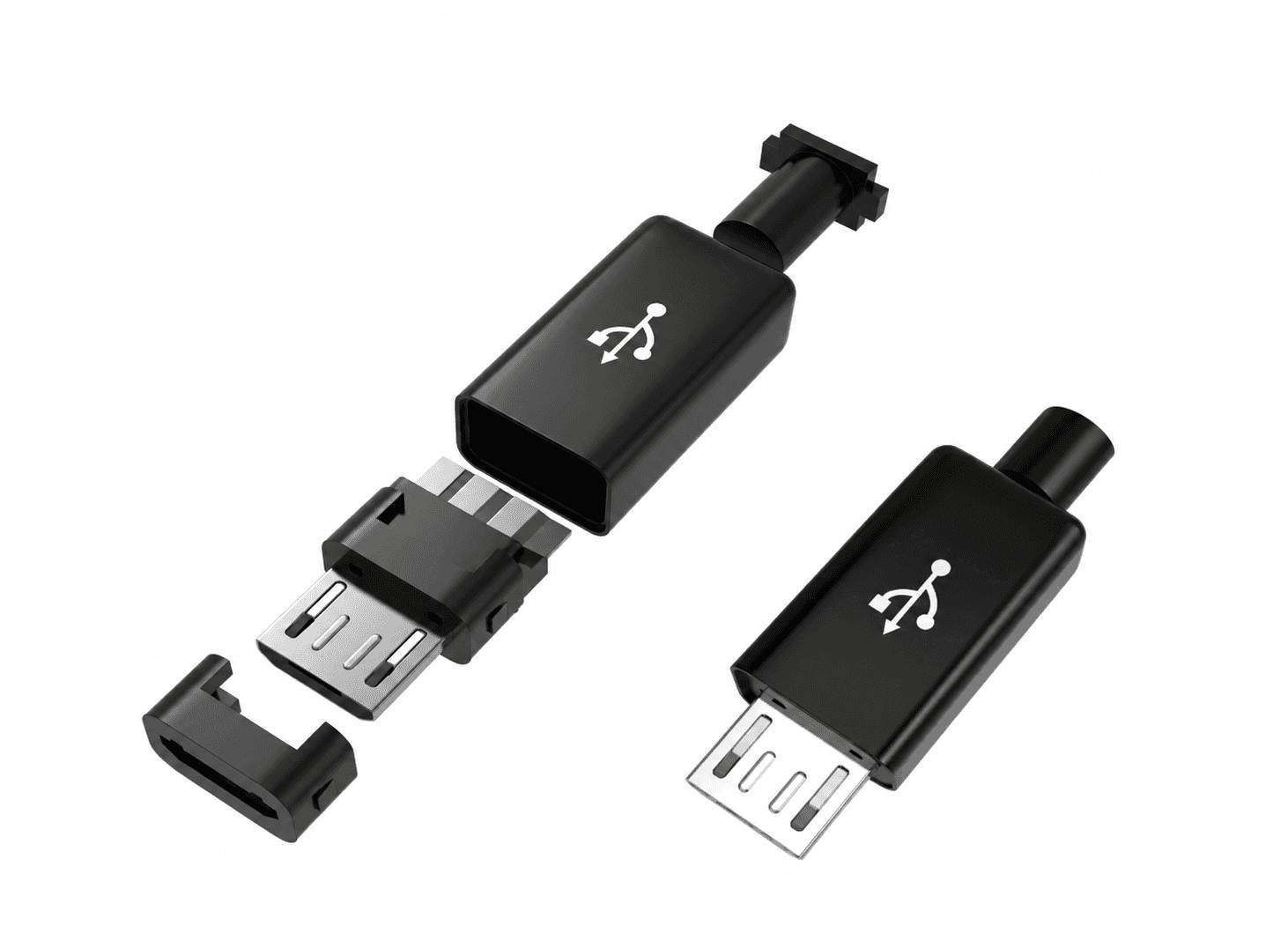 موصل قابس Micro USB ذكر | Micro USB Male Plug Connectors