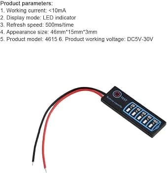 مؤشر سعة بطارية ليثيوم 3S | 3S Lithium Battery Capacity Indicator
