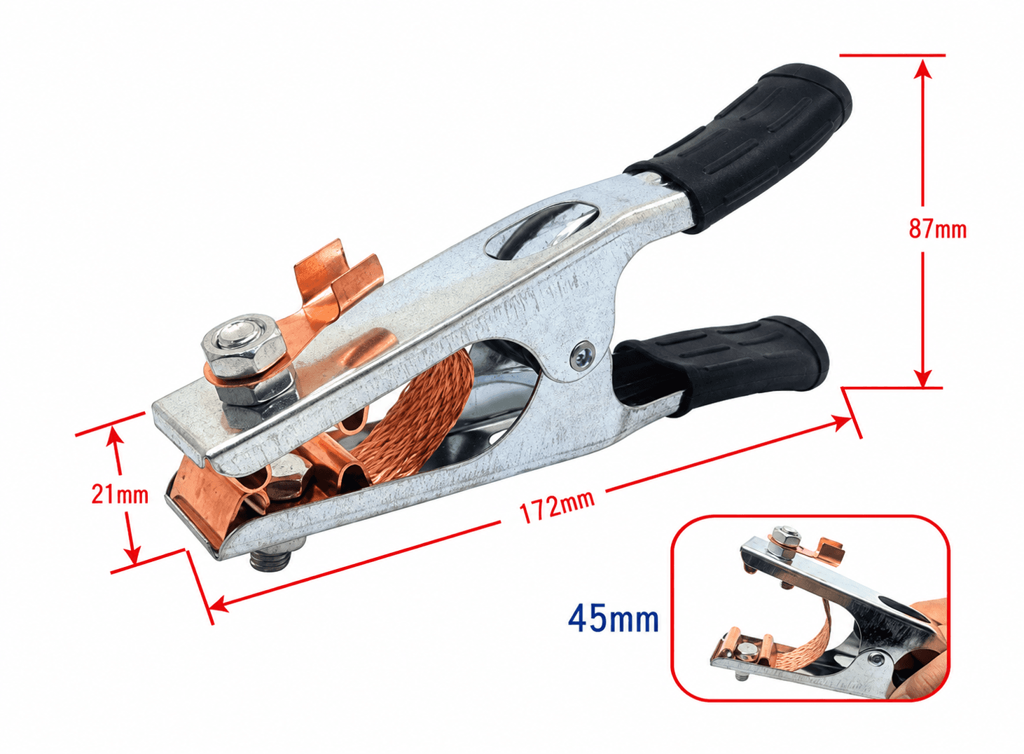 ملزمة أرضي لحام 500 أمبير مع حامل قطب | Welding Earth Clamp and Electrode Holder