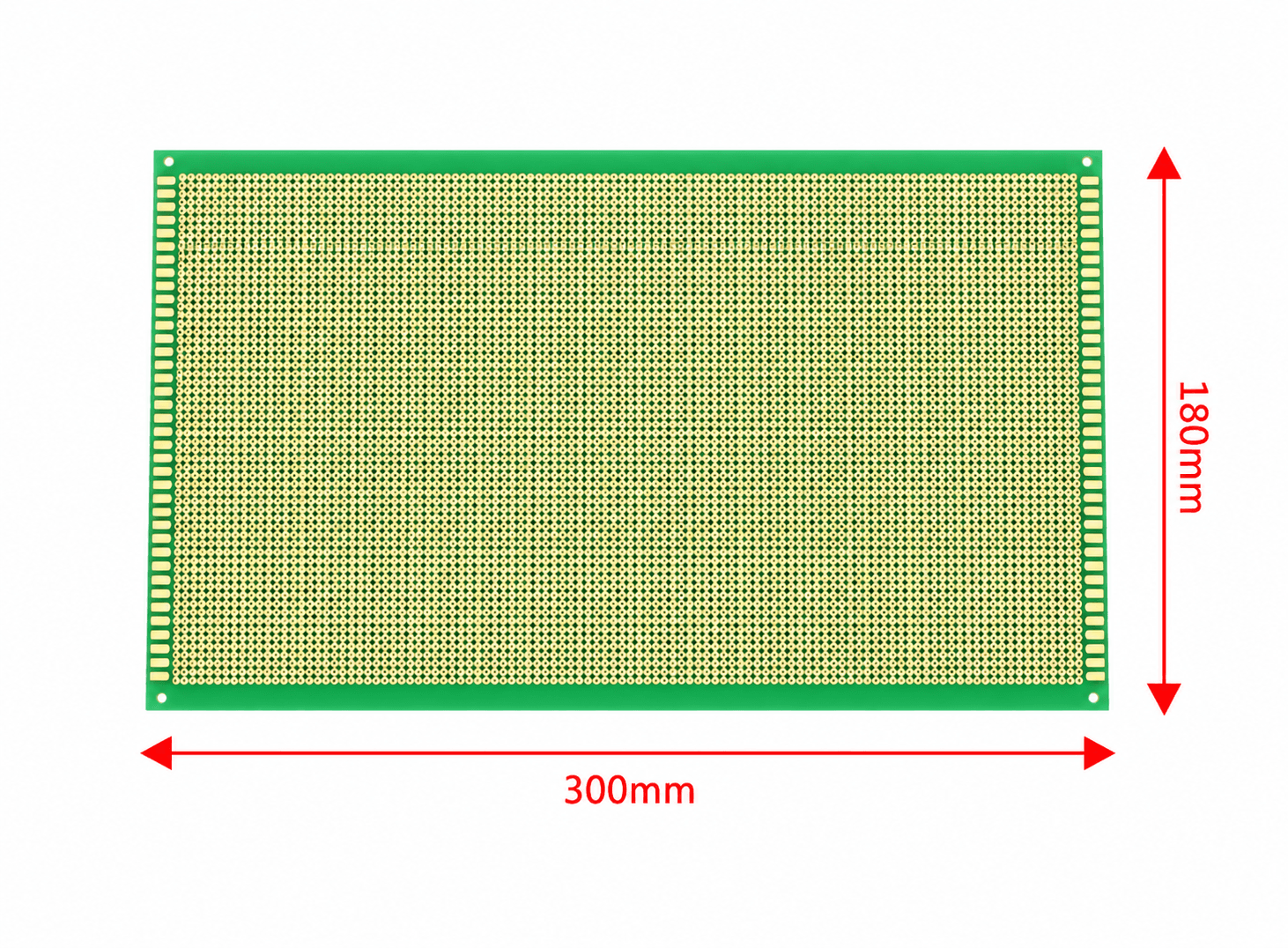 لوحة نموذجية نحاسية أحادية الجانب 18X30CM PCB XF0082-13 | Prototype PCB Board