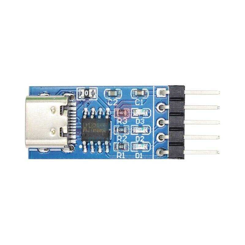 وحدة محوّل من USB Type-C إلى المنفذ التسلسلي TTL برقاقة CH340N | USB Type-C to TTL Serial Port Module (CH340N)