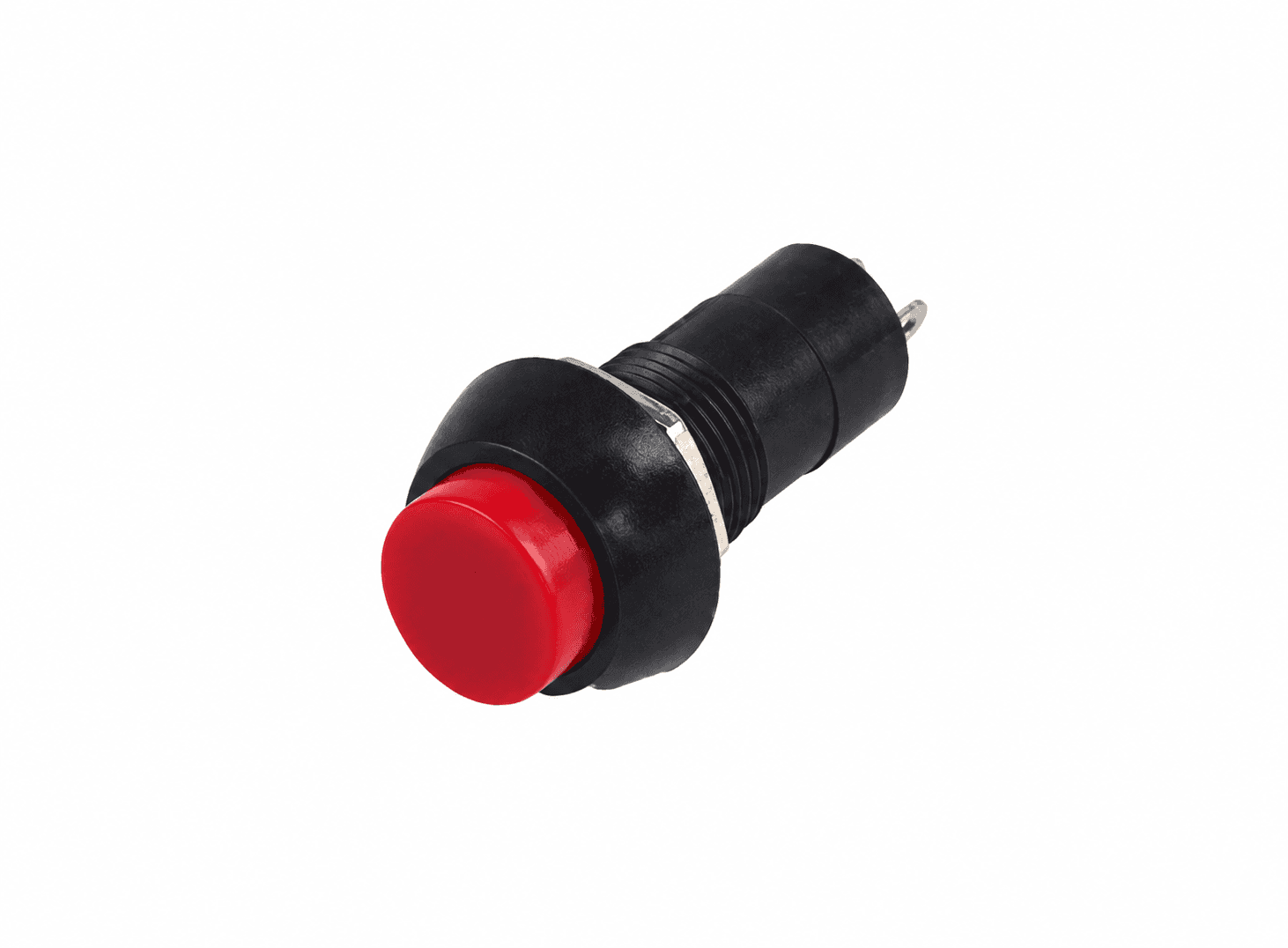 مفتاح ضغط PBS-11B 2 طرف مقاس 12mm بدون قفل أحمر | Push Button Switch