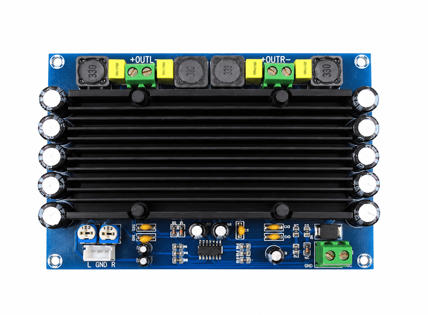 لوحة مضخم صوت رقمي فاخرة فائقة الطاقة XH-M546 TPA3116D2 ثنائية القناة 2x150W | Digital Power Amplifier Board