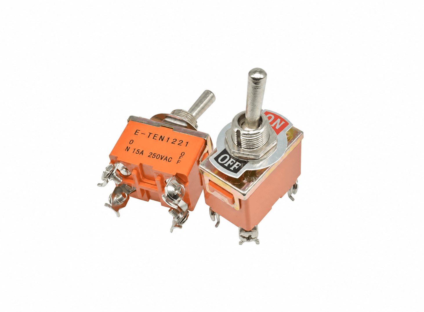 مفتاح تبديل كهربائي AC 250V 15A E-TEN1221 2 وضعية 4 أطراف | Toggle Switch