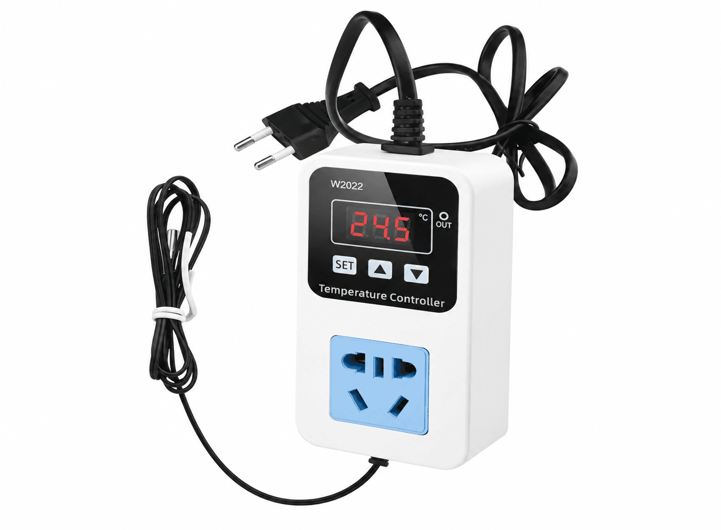 منظم حرارة رقمي W2022 220V بقدرة 1500W بشاشة LED رقمية X-JM0216A | Digital Thermostat
