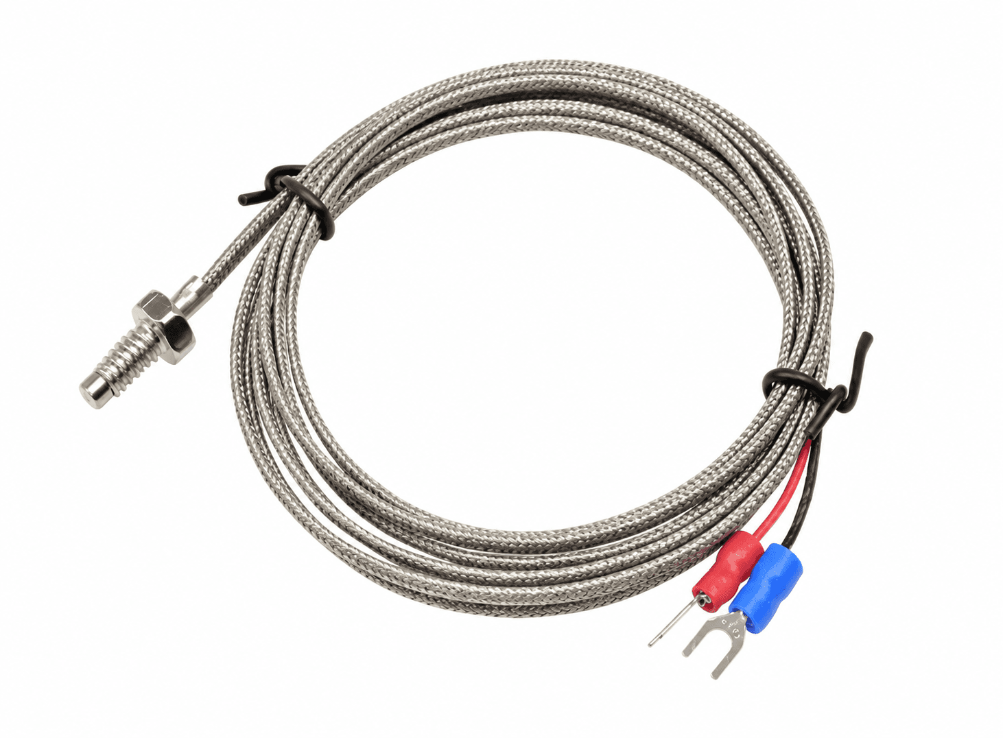 حساس حرارة نوع K بطول 1 متر من الستانلس ستيل 0-800 C طراز #J4 010423 | K Type Thermocouple Temperature Sensor