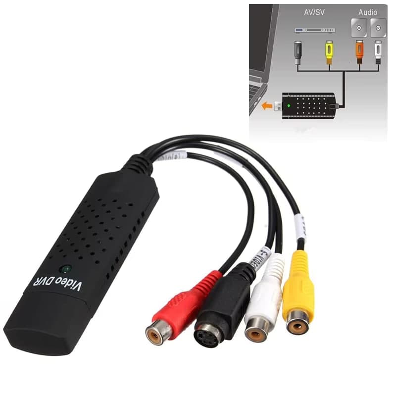 بطاقة التقاط فيديو EasyCAP بمنفذ USB | EasyCAP USB Video Capture Adapter
