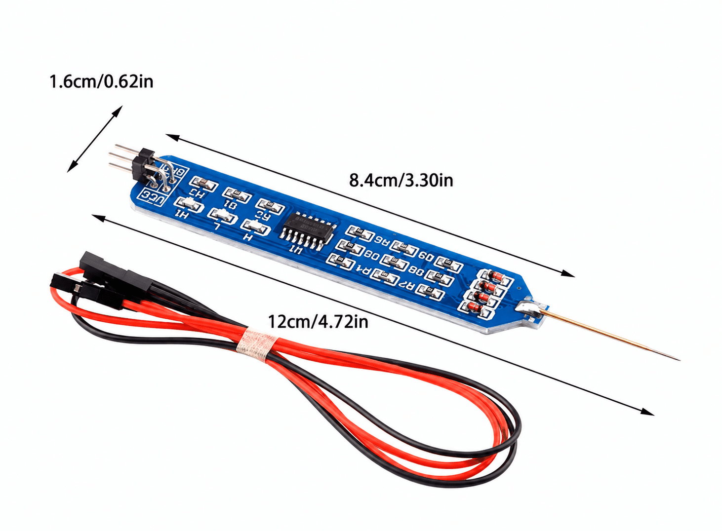 قلم فحص المنطق 5V 3.3V للمستويات العالية والمنخفضة Y-CX0003A | Logic Tester Pen