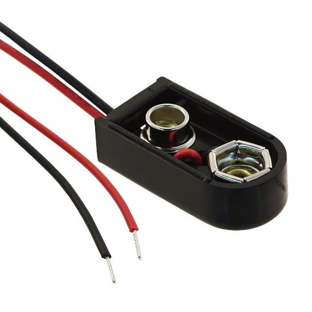 موصل بطارية 9V بكيبل تغذية للدوائر الإلكترونية | 9V Battery Terminal Connector with Power Cable