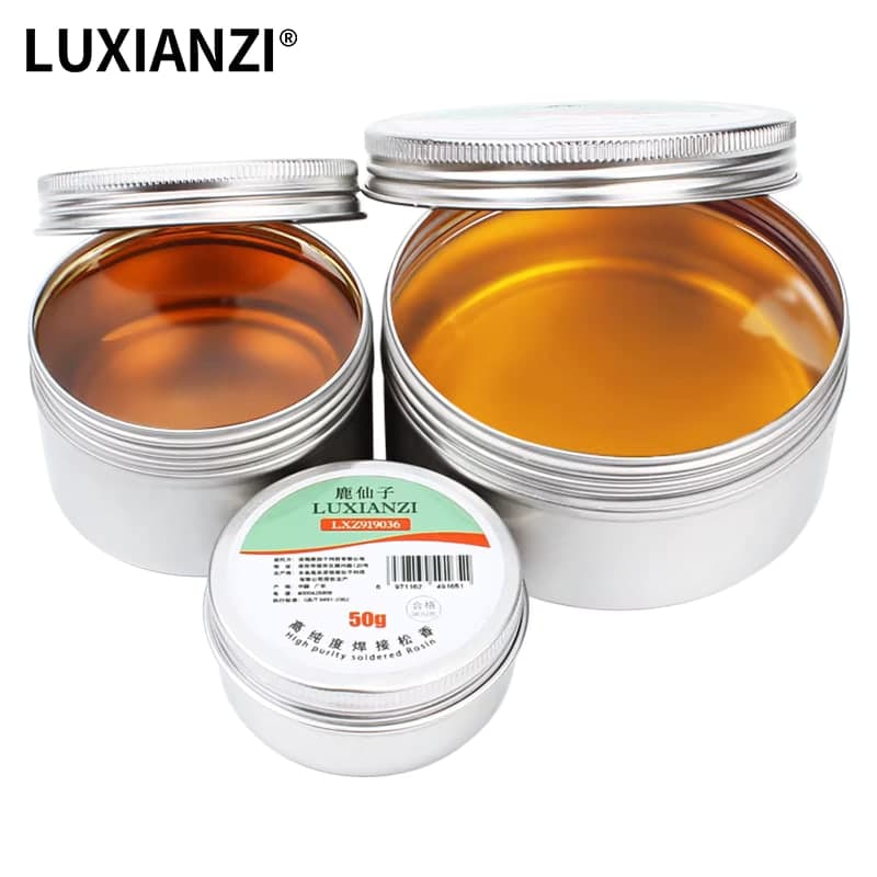 فلكس لحام LUXIANZI للأسطح الصعبة (ستيل ونيكل وألمنيوم) بوزن 50g | LUXIANZI Stainless Steel Soldering Flux Paste 50g