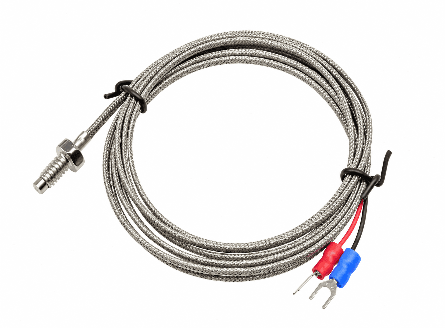 حساس حرارة مزدوج K-Type بطول 2 متر من الستانلس ستيل 0-800 درجة | 2M K Type Thermocouple Temperature Sensor