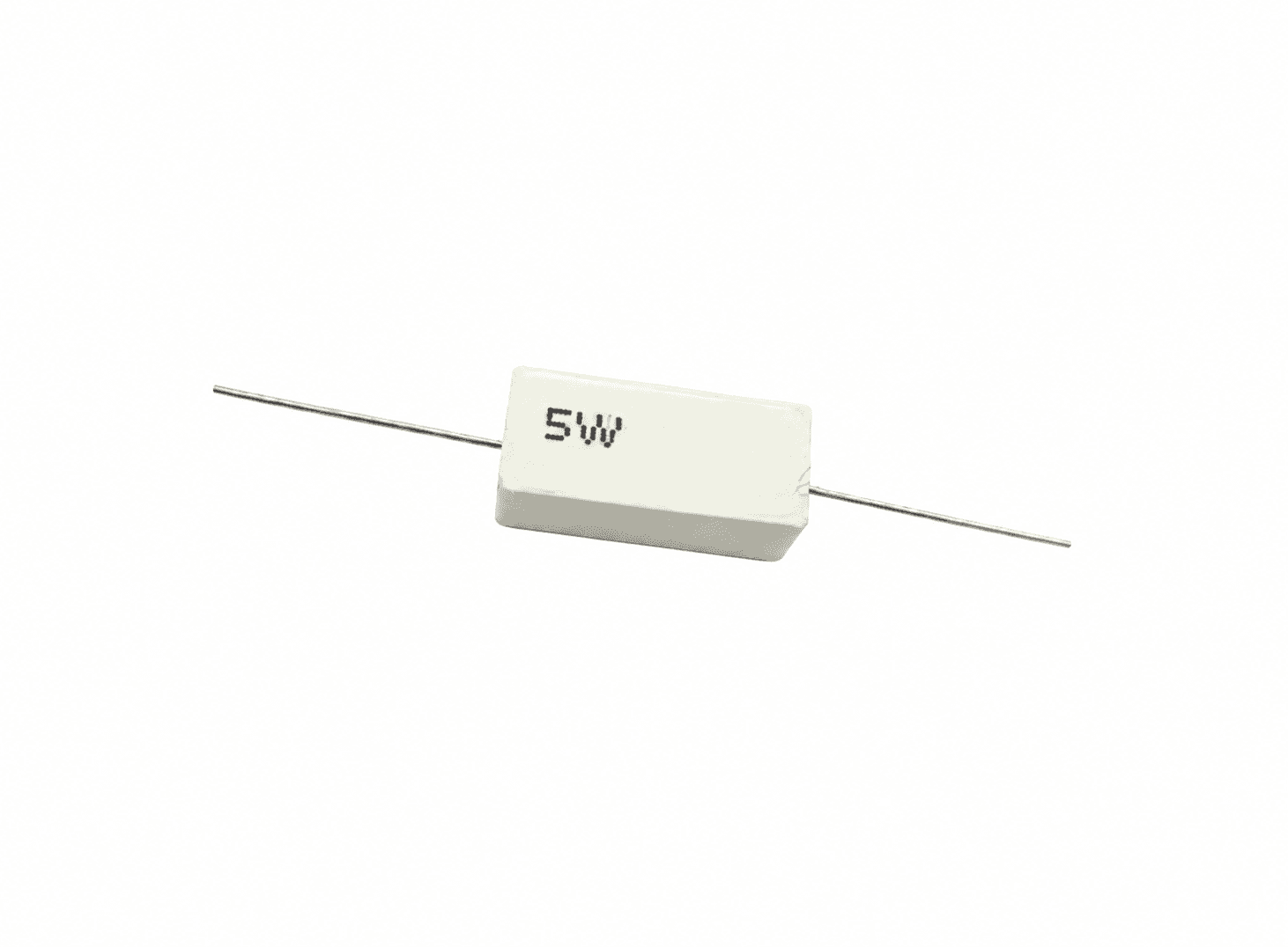 مقاومة سيراميك سمنتية 5W بقيمة 30kΩ | 5W Cement Power Resistor, 30k Ohm