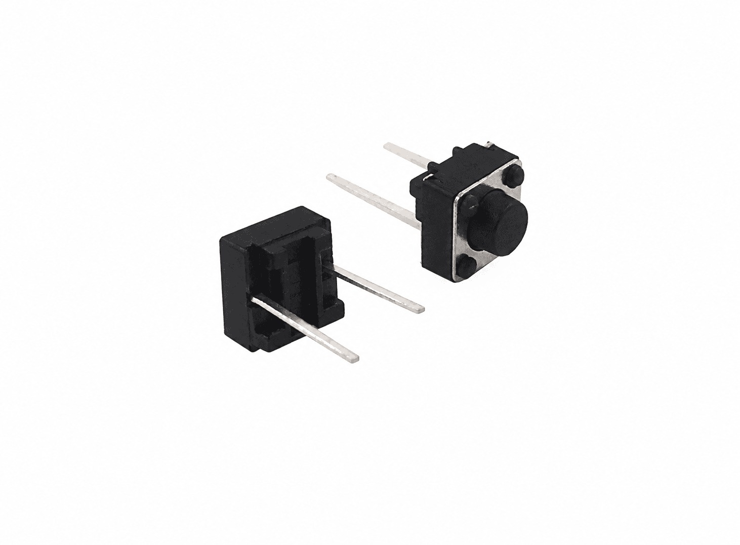مفتاح ضغط تكتيكي 2 طرف مقاس 6x6x4.3mm | Momentary Tactile Switch