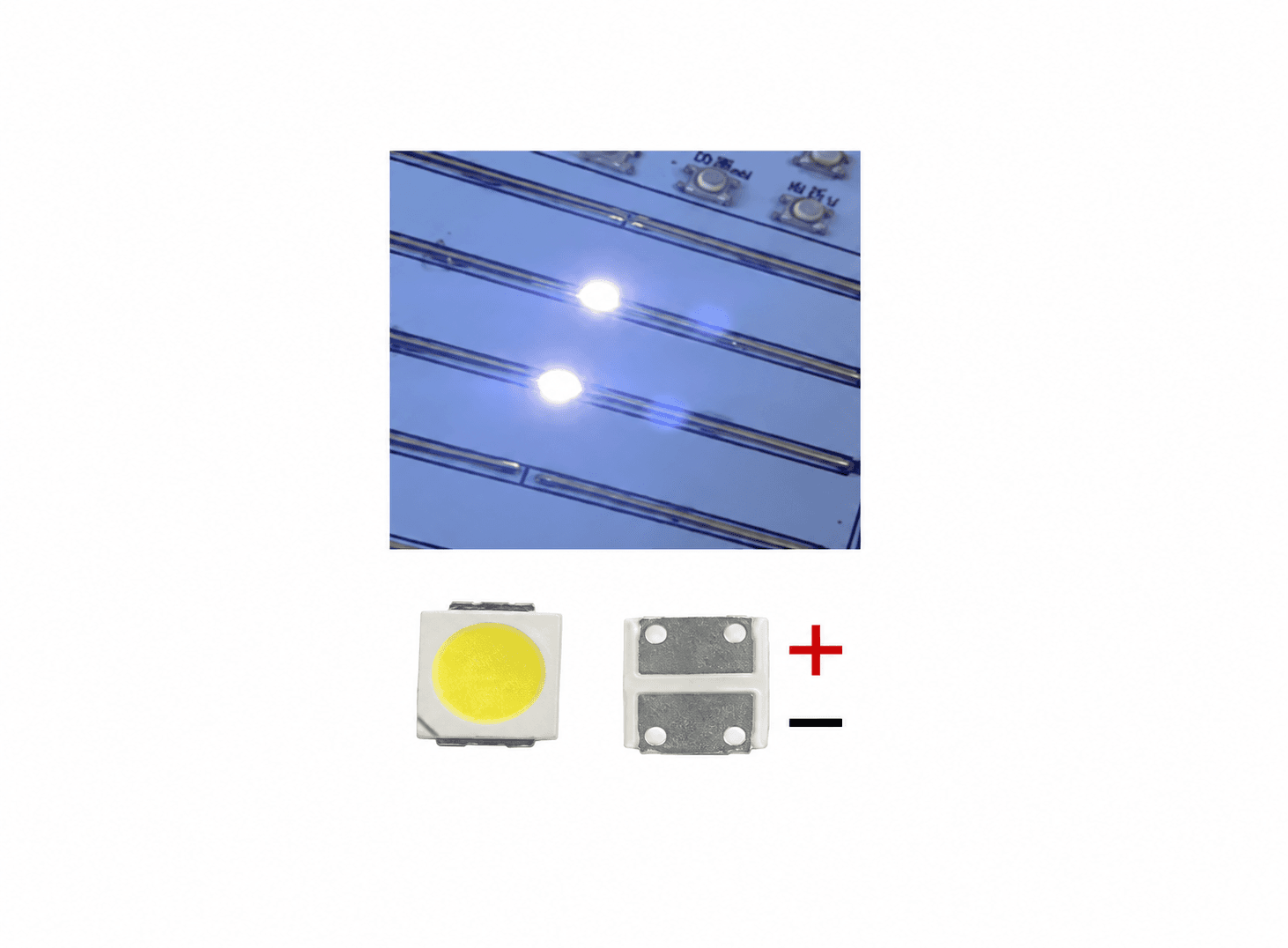 ليد اضاءة خلفية عالي القدرة PT30W45 مزدوج الشريحة 6V 1.8W 3030 ابيض بارد JUFEI AOT | Backlight High Power LED