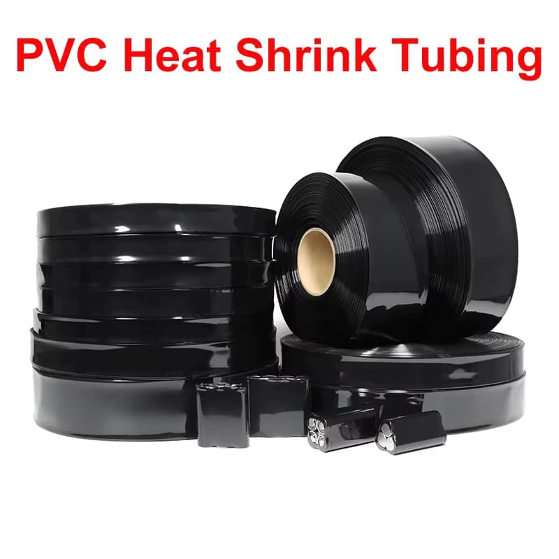 أنبوب انكماش حراري PVC بعرض مسطّح 190 ملم بطول متر واحد | PVC Heat Shrink Tube, 190mm Flat Width, 1 Meter