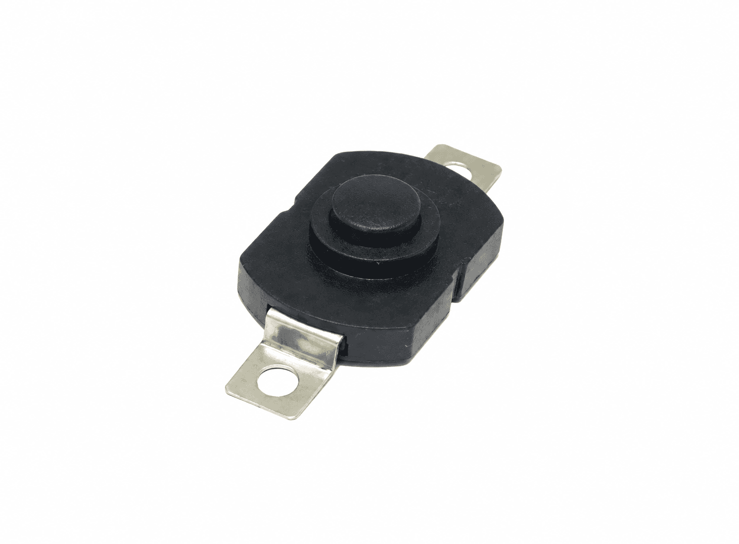 مفتاح ضغط ذاتي القفل KAN-28 قياس 18x12mm بتيار 1.5A | KAN-28 Self-Locking Push Button Switch 18x12mm, 1.5A 250VAC Flashlight Tail Switch