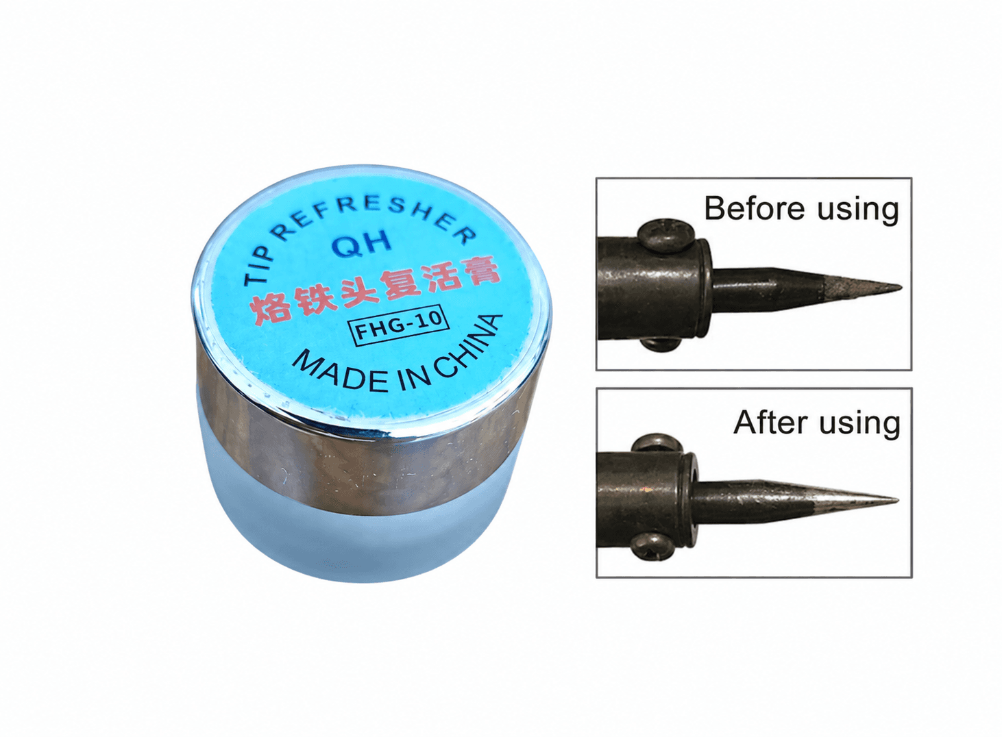 معجون تنشيط أسنان مكواة اللحام 10g لإزالة الأكسدة | Soldering Iron Tip Refresher Tinner Paste 10g for Oxidised Tips