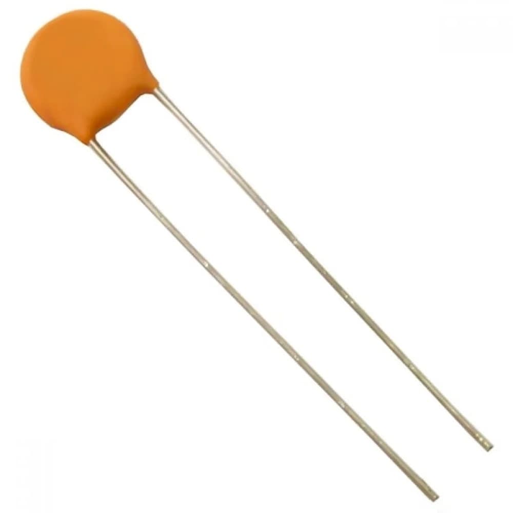 مكثف سيراميكي 50V بأطراف محورية بقيم مختارة | Ceramic Disc Capacitor 50V Through-Hole — Select Capacitance