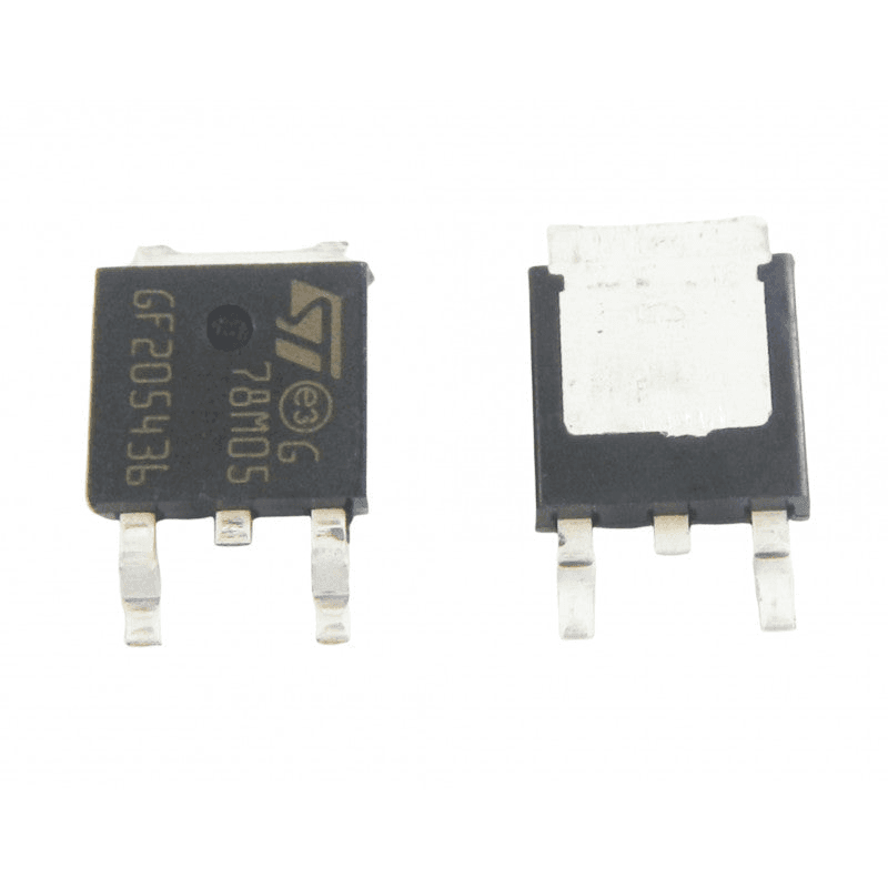 منظم فولتية 78M05 خرج 5V بتيار 500mA حزمة TO-252 سطحية | 78M05 Linear Voltage Regulator 5V 500mA SMD TO-252 (DPAK)