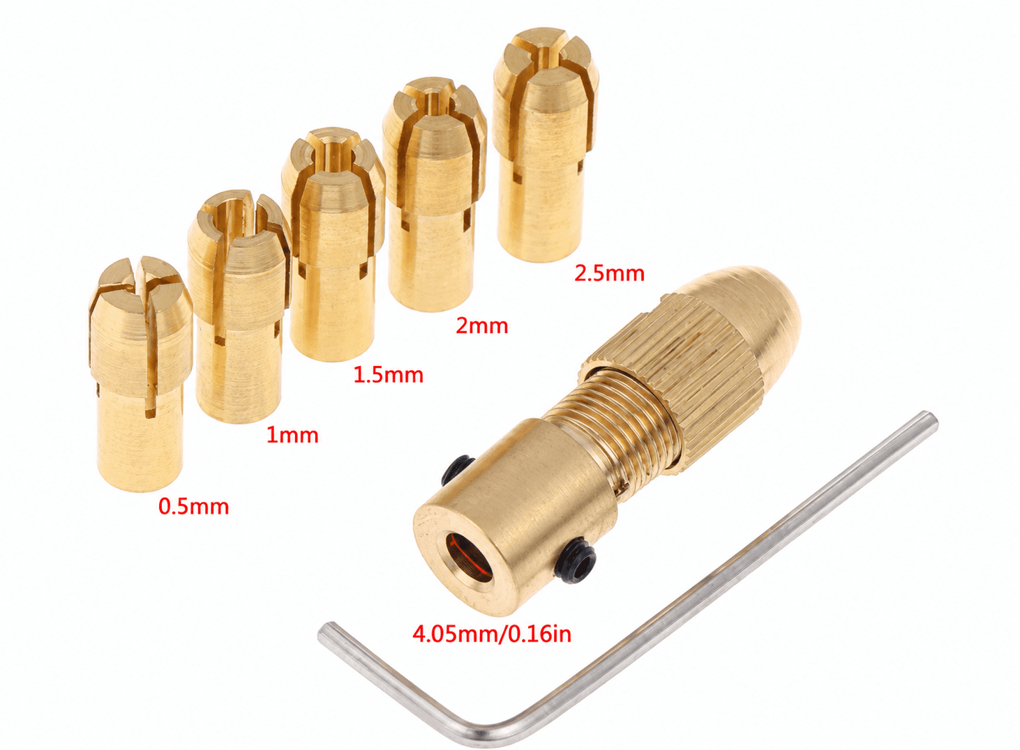 طقم رؤوس تثبيت 7 Pcs set Mini Drill Bit Chuck Fixture 4.05mm Y-JL0241D | Drill Chuck Set