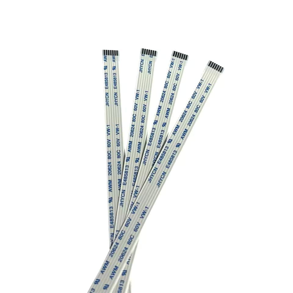 كيبل مسطح مرن FFC بمسافة 1mm وعدد 8 أطراف بطول 30cm | Flexible Flat Cable FFC 1.0mm Pitch, 8-Pin, 30cm Length
