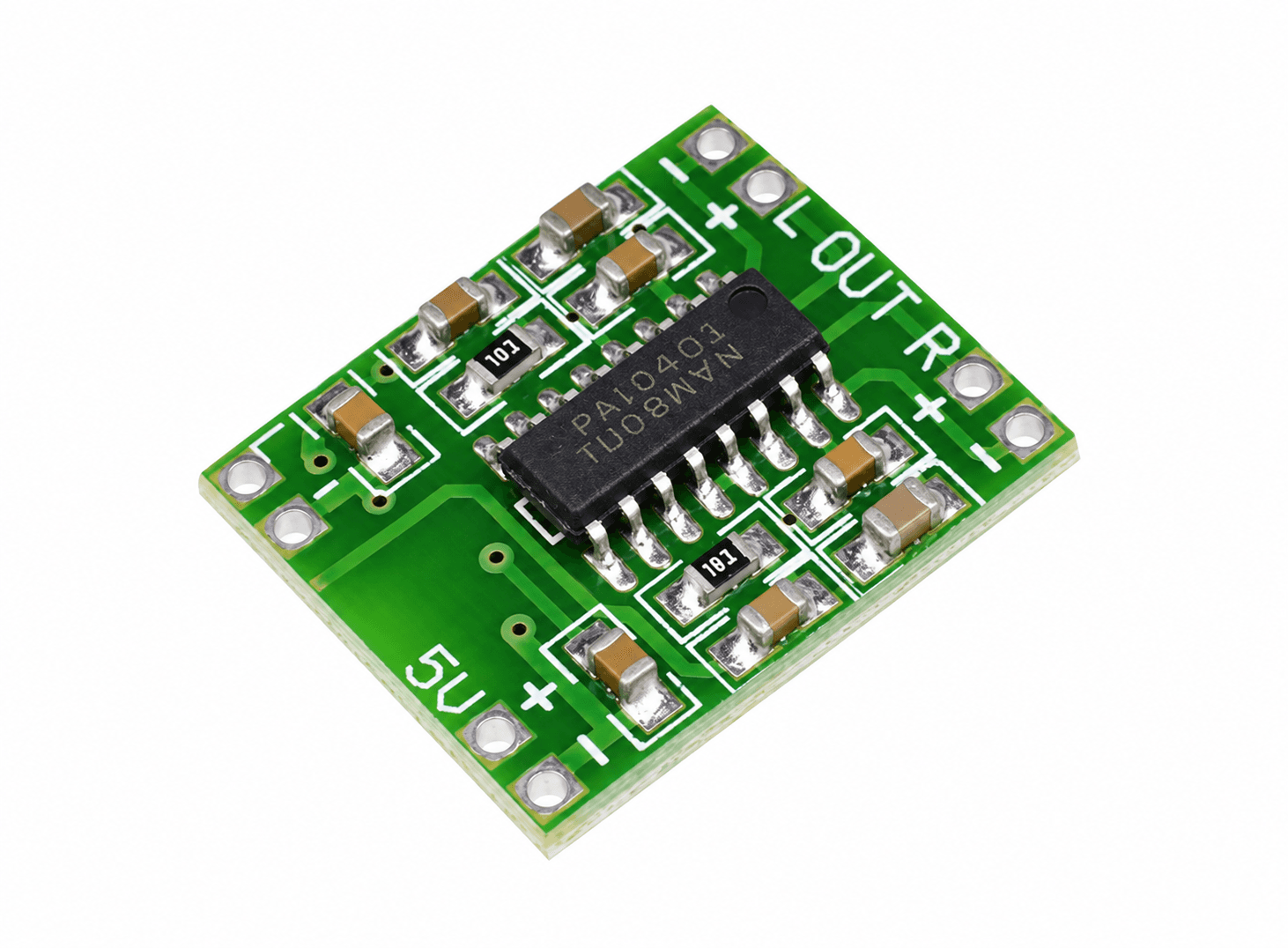 مكبر صوت رقمي ستيريو ثنائي القناة 3W+3W بجهد DC 5V طراز 010184 #L9 | Digital Power Audio Amplifier