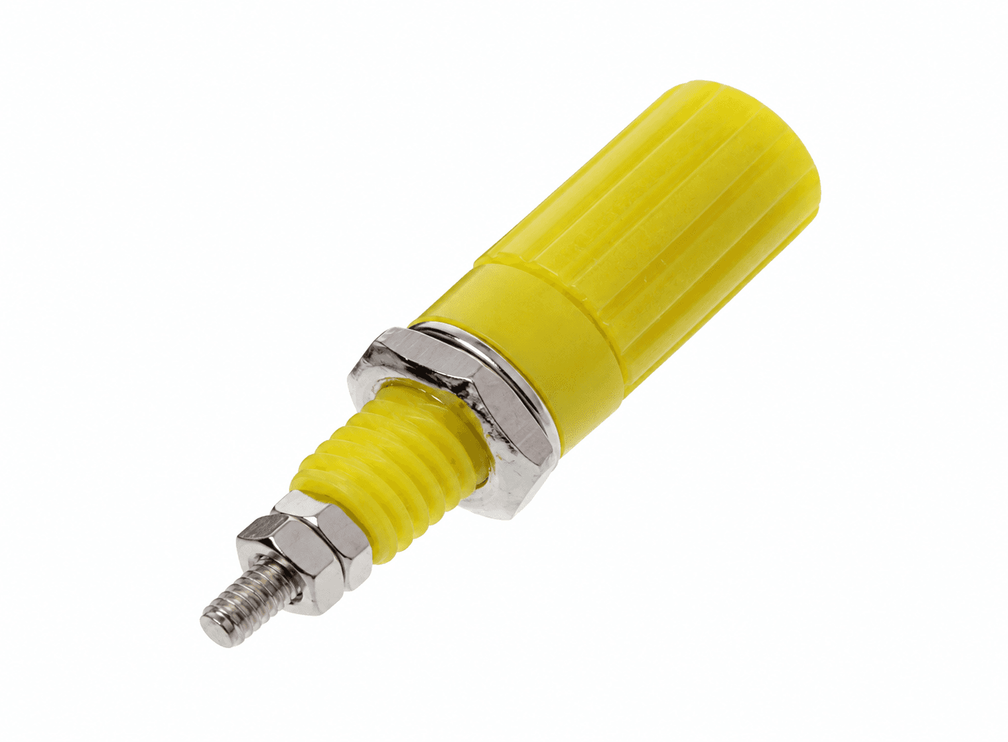 مجس اختبار مخرج بانانا 4 ملم أنثى أصفر | 4mm Banana Plug Test Probe Female