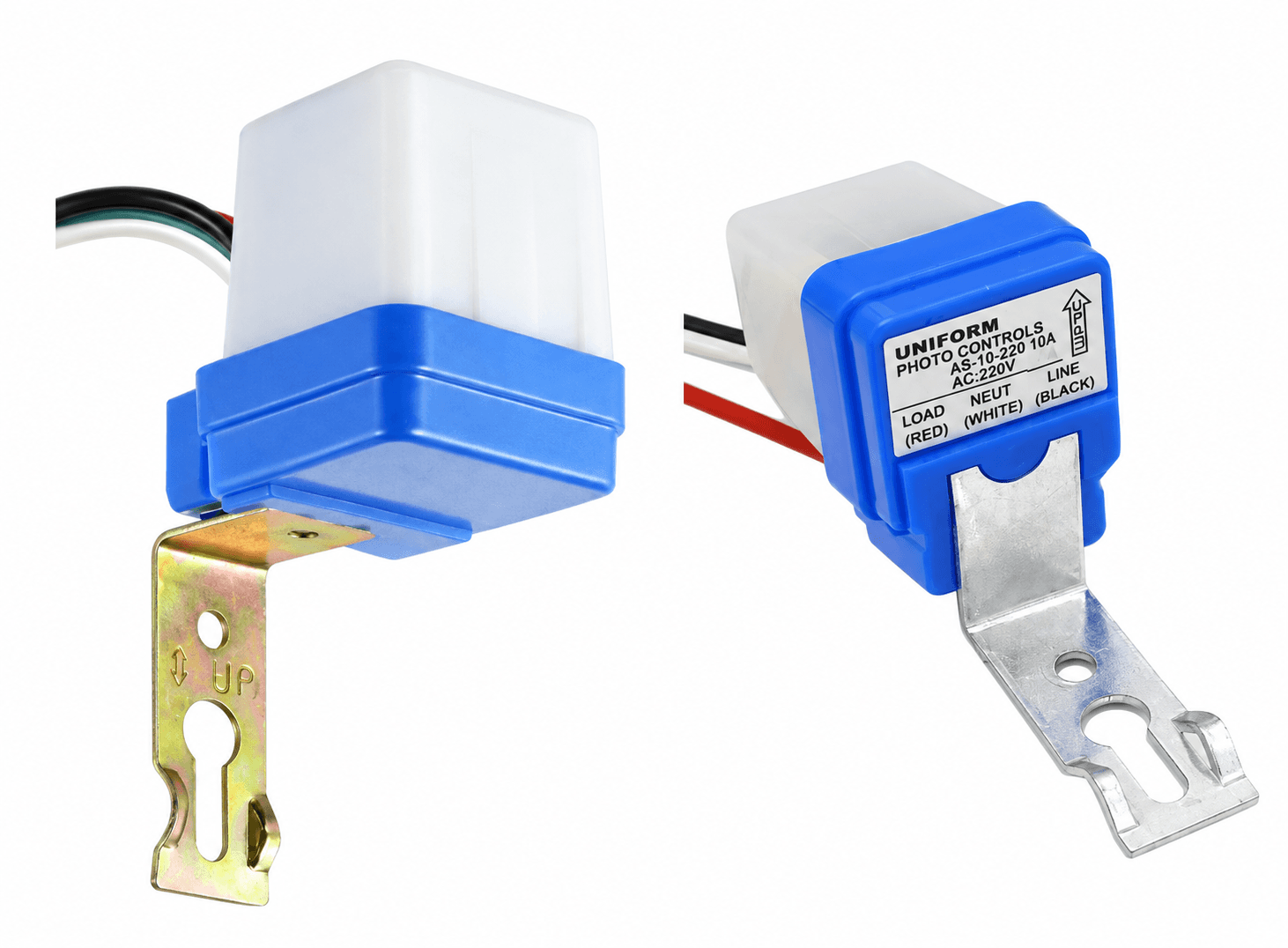 مفتاح ضوئي حساس للضوء تلقائي للتشغيل والإيقاف بجهد DC AC 220V بتردد 50-60Hz وتيار 10A طراز JCAB0003-001 #N10 | Photocell Light Switch