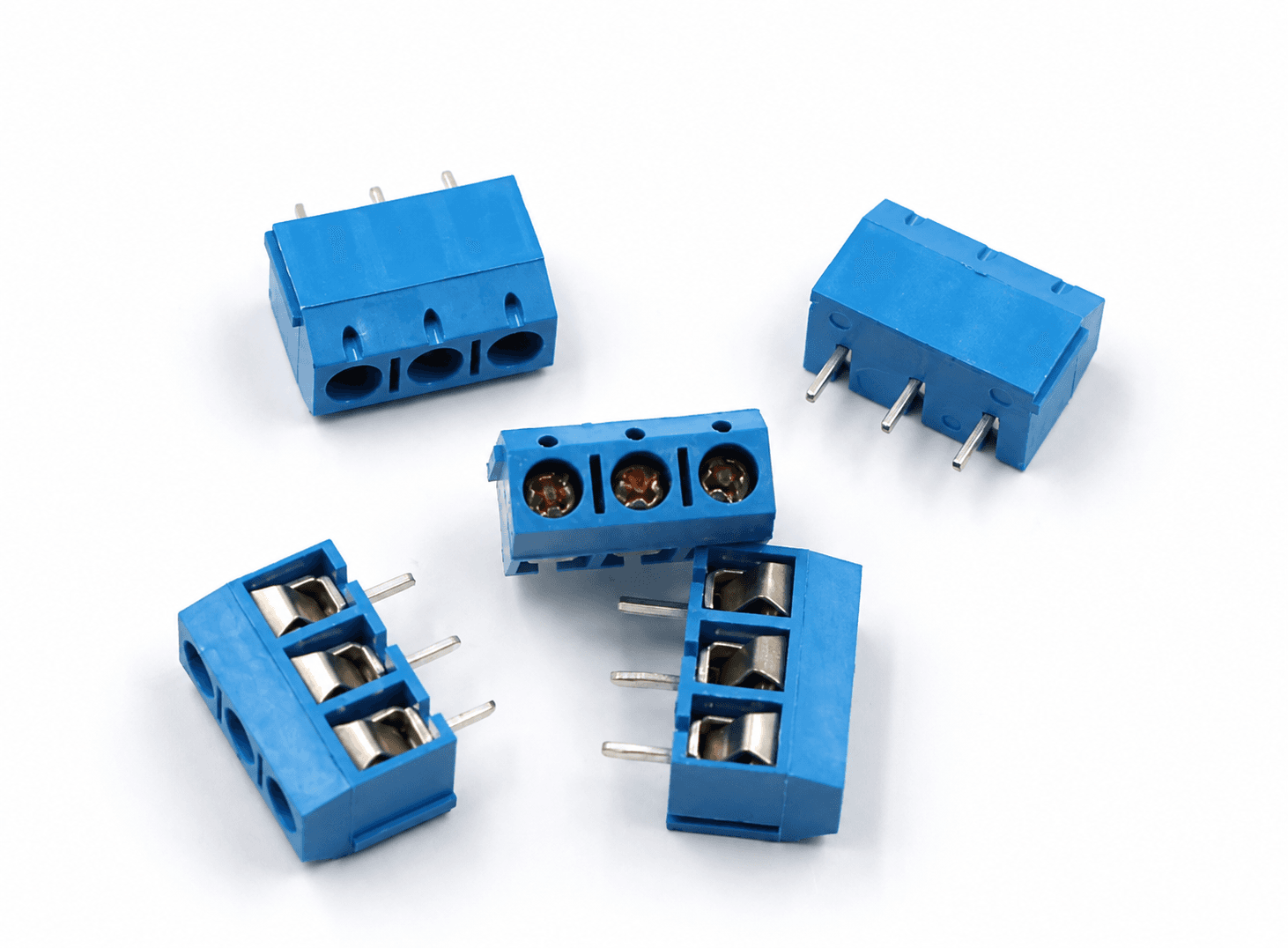 طرف توصيل لولبي PCB عدد 3 أطراف | PCB Terminal Block Connector