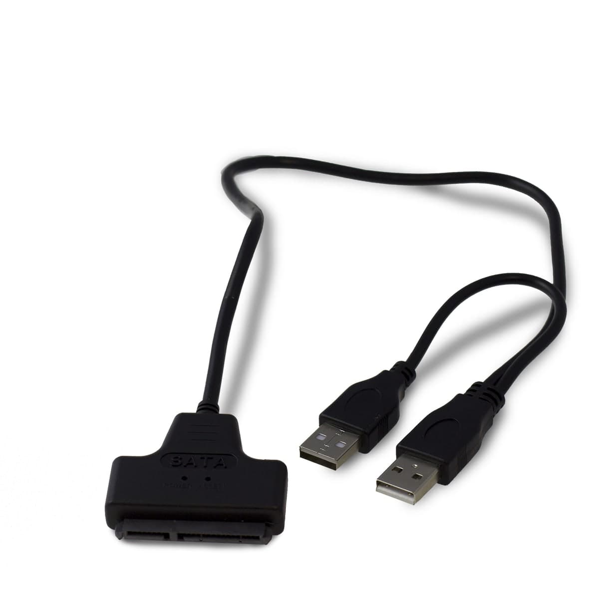 كيبل محوّل من USB 2.0 إلى SATA بـ 15+7 رجل للأقراص 2.5 بوصة | USB 2.0 to SATA 15+7 Pin Data and Power Cable Adapter for 2.5 inch HDD SSD