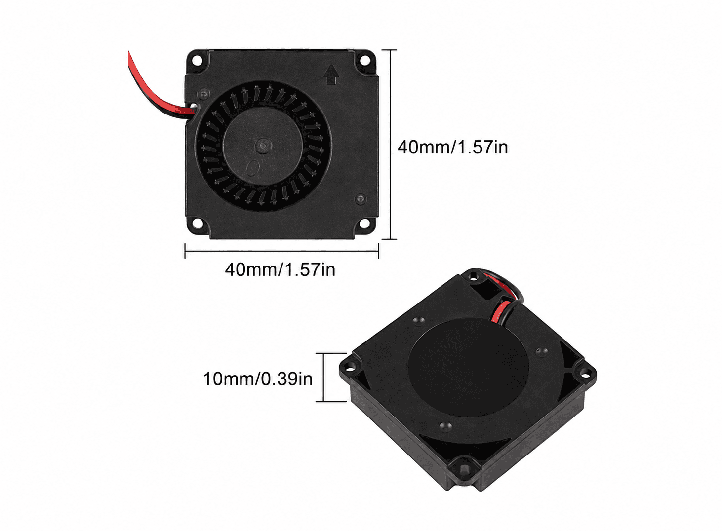 مراوح تبريد توربو دائرية دي سي 12 فولت 4010 للطابعة ثلاثية الأبعاد X-JL0085B | Cooling Turbo Fan