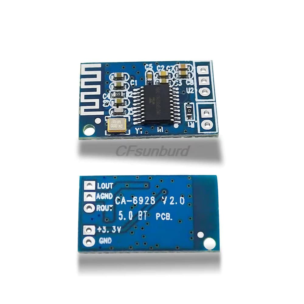 وحدة استقبال صوت Bluetooth موديل CA-6928 ستيريو ثنائية القناة 5V | CA-6928 Bluetooth Stereo Audio Receiver Module 5V Dual Channel