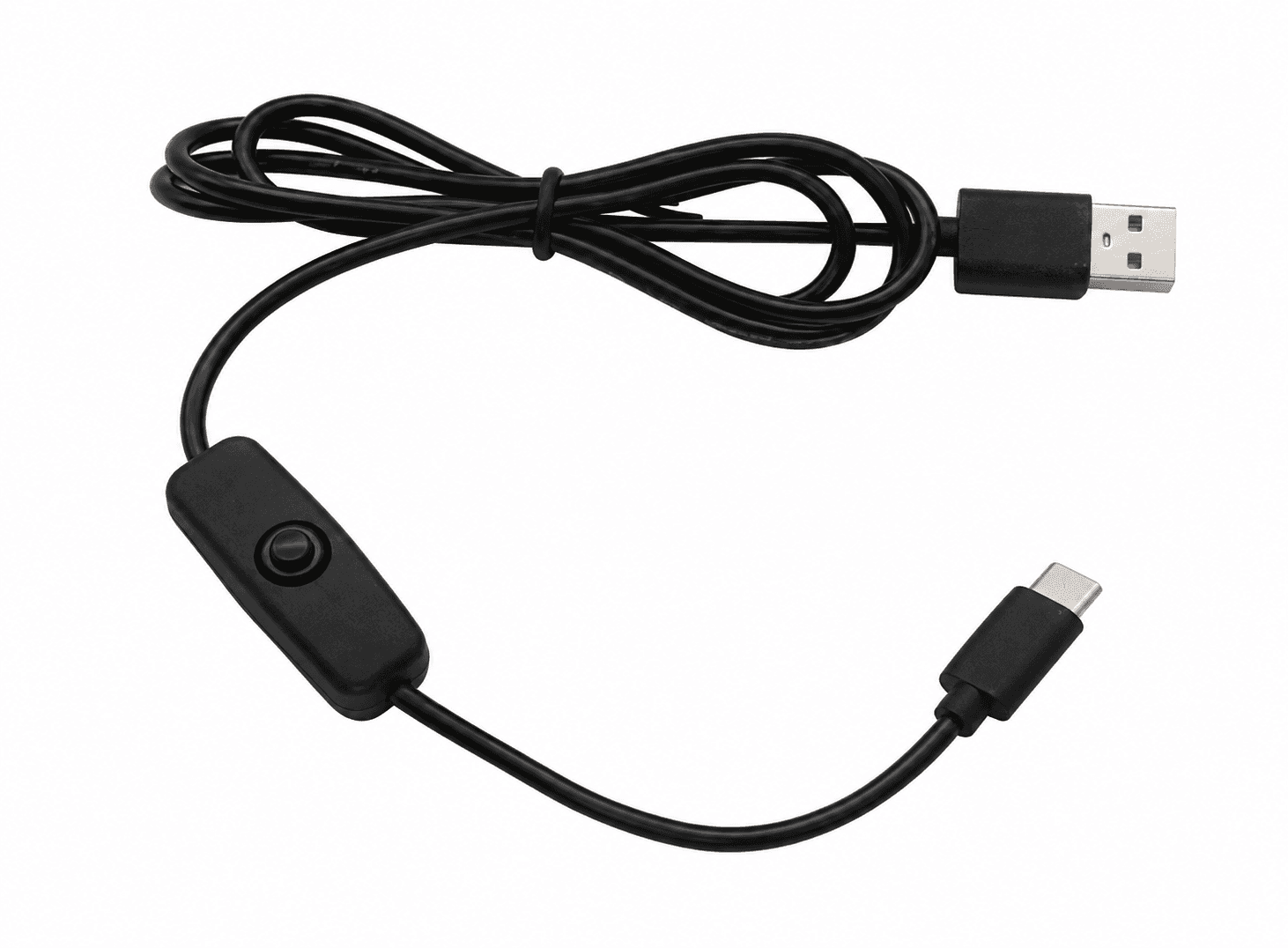 كيبل يو اس بي إلى تايب سي لراسبيري باي 4 مزود بمفتاح تشغيل وايقاف | USB to Type-C Cable for Raspberry Pi 4 with ON-OFF Switch