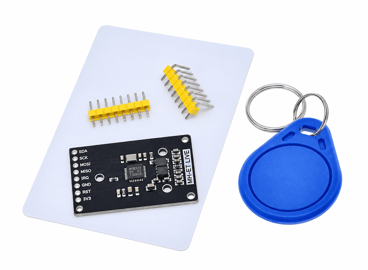 قارئ وكارب RFID تردد 13.56 ميغاهيرتز MINI RC522 | RFID Reader and Writer