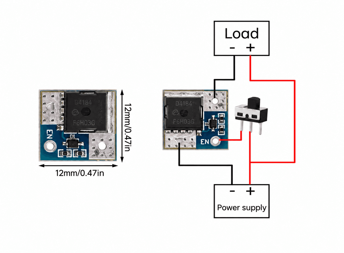 وحدة تحكم بمفتاح موسفت عالي القدرة GBAA0059-001 | Mos Trigger Switch Module