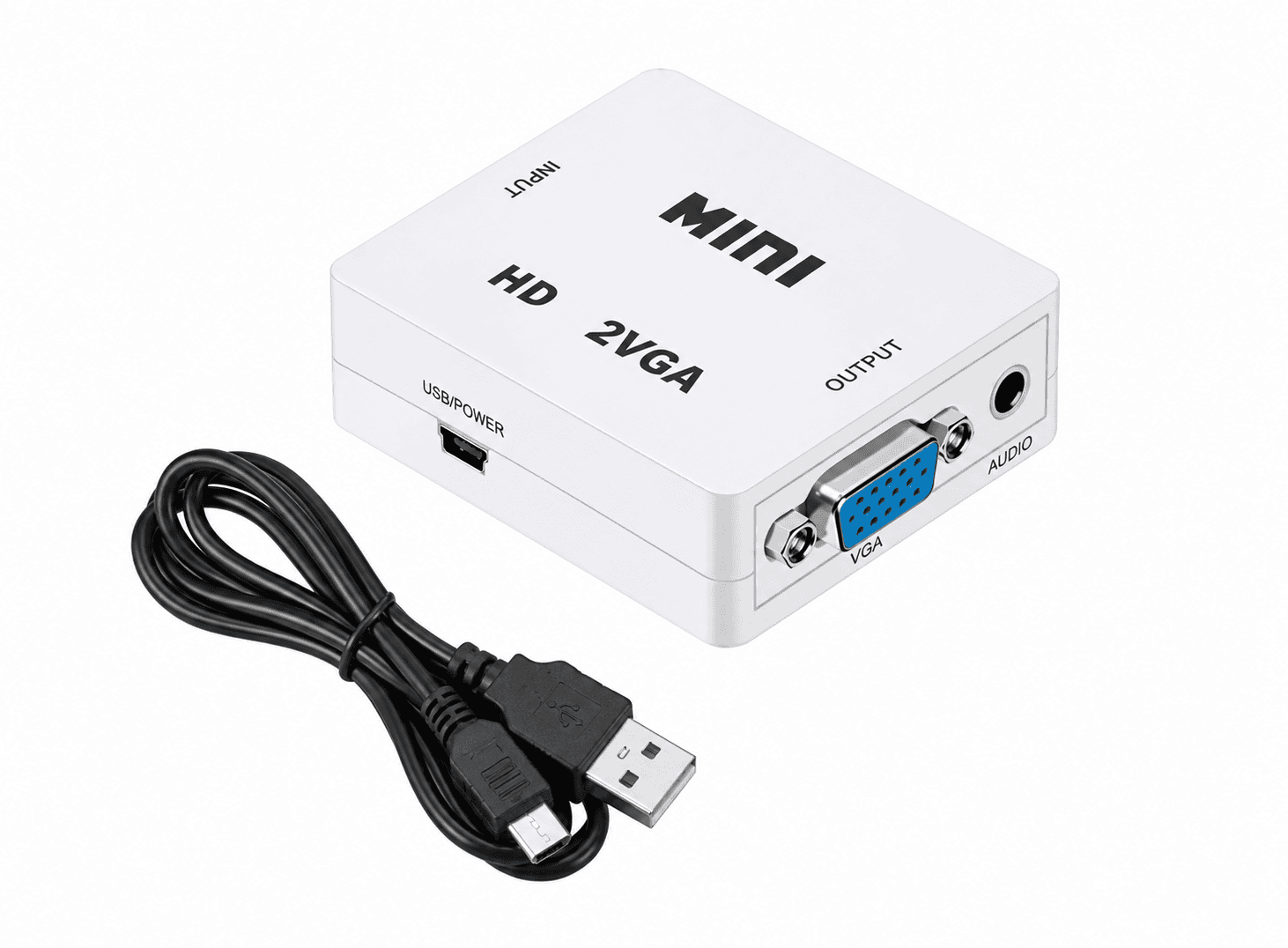 محول اتش دي ام اي إلى في جي ايه يدعم الوضوح العالي 1080P | HDMI to VGA Converter