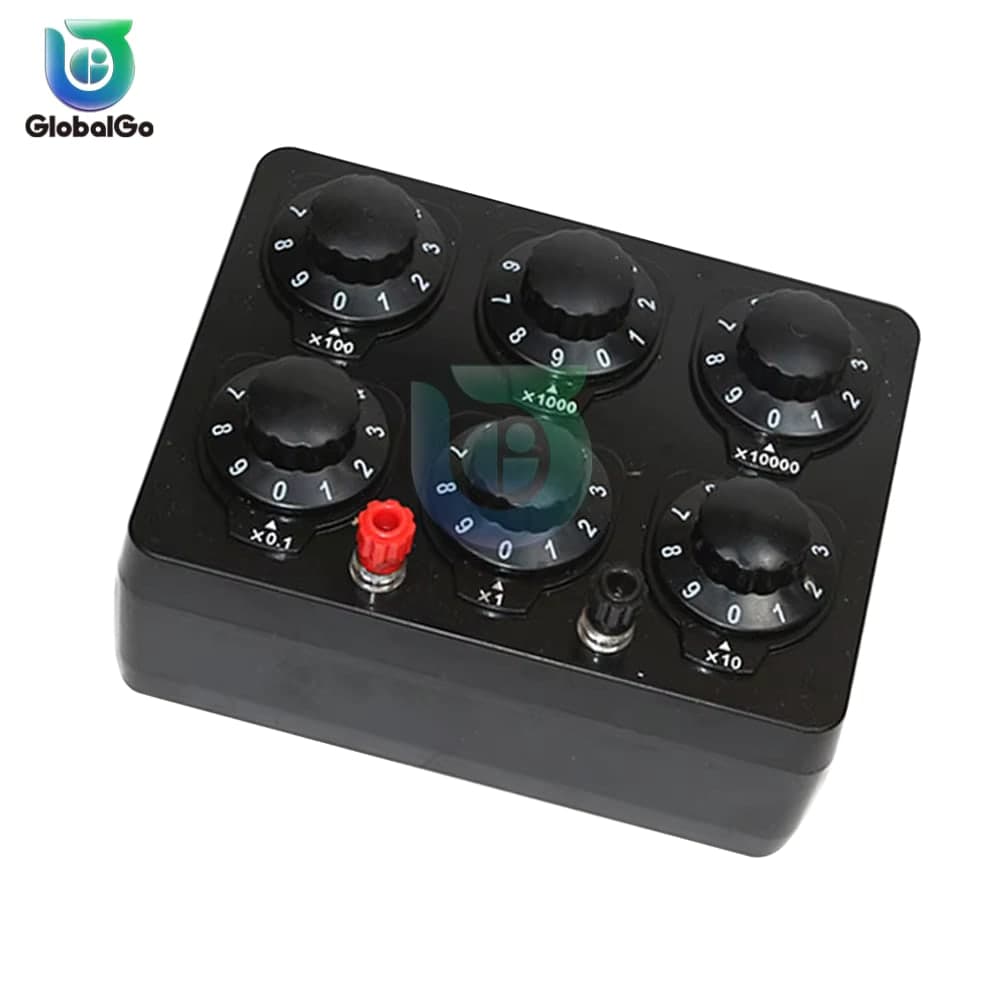 صندوق مقاومة متغيرة عشري 0-9999Ω للمعايرة والاختبار | 0-9999 Ohm Precision Variable Decade Resistance Box