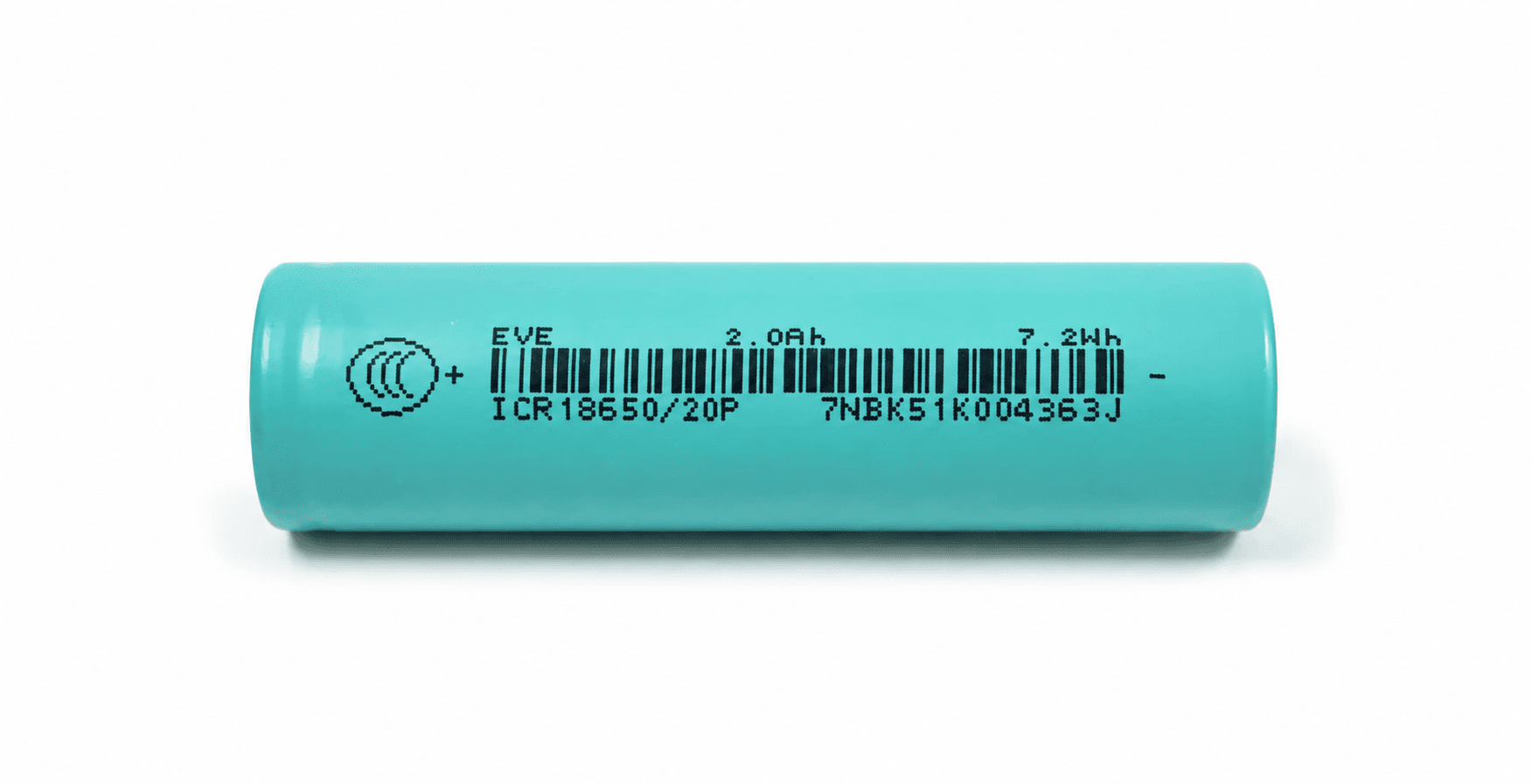 بطارية ليثيوم أيون EVE 20P 18650 سعة 2000mAh تفريغ 30A | EVE 20P 18650 Li-ion Battery Cell 2000mAh 30A (15C)