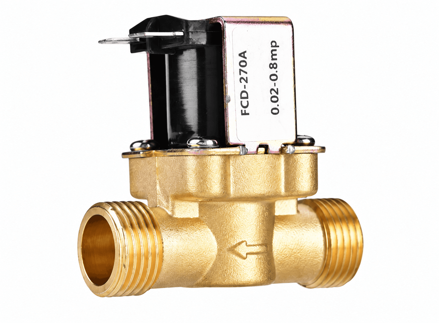 صمام كهربائي نحاسي مقاس 0.5 بوصة بجهد DC 24V مغلق اعتيادياً | Solenoid Valve