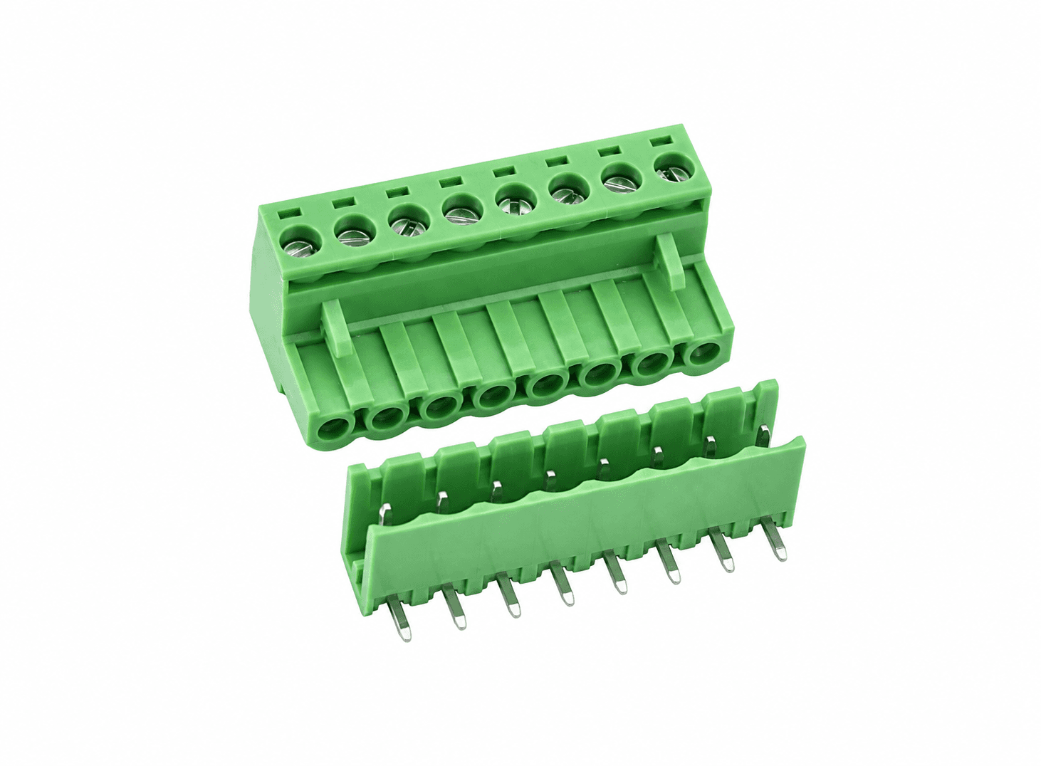 موصل لوحة مطبوعة KF2EDGK 300V 10A بمسافة 5.08 ملم 8 أطراف منحنية 90 درجة | PCB Connector