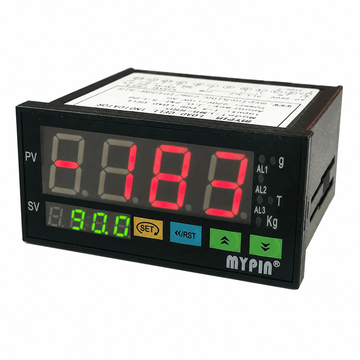 مؤشر خلية حمل رقمي 4 خانات LM8-RRD مع مرحلي إنذار M489603 N9 | Digital Loadcell Indicator