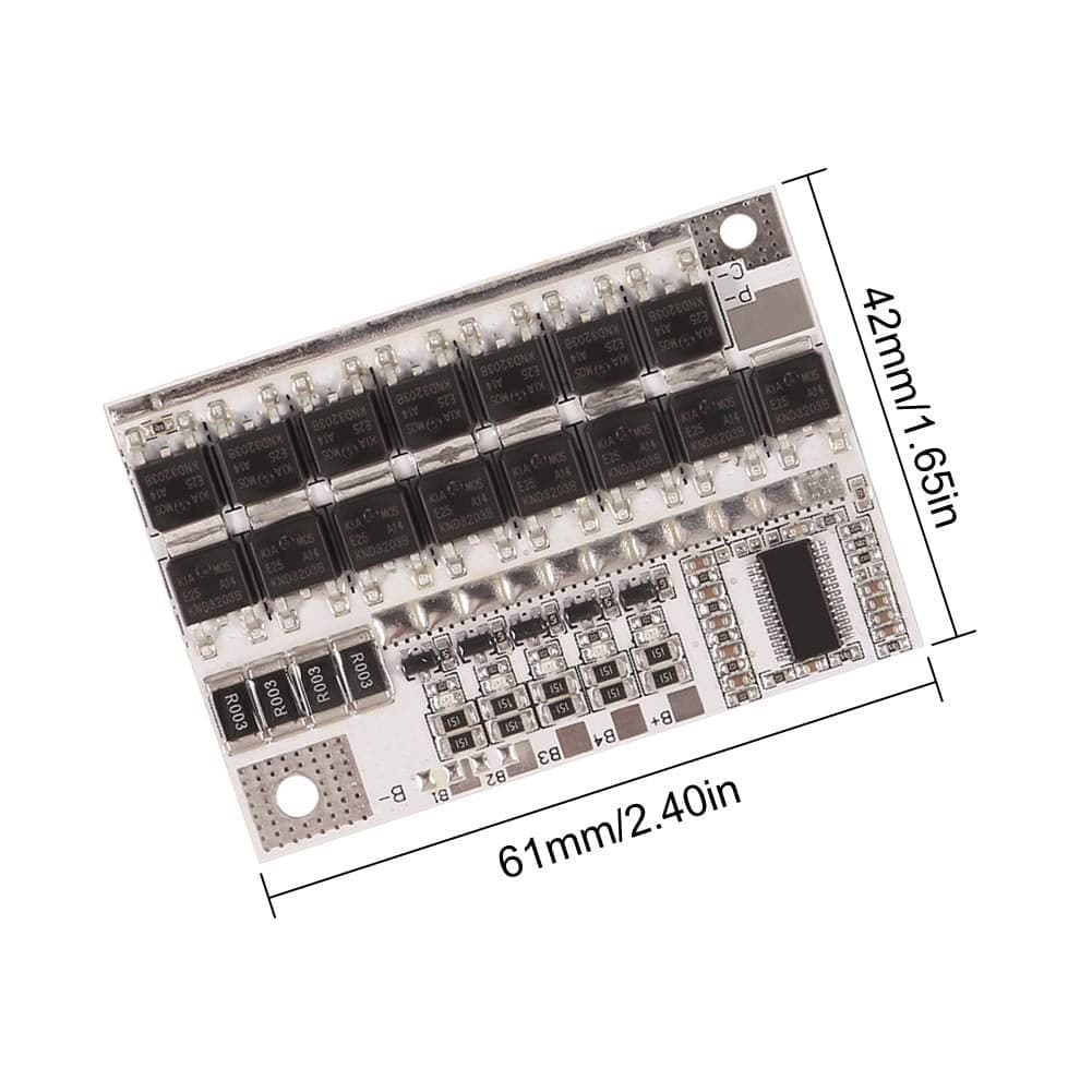 لوحة حماية وموازنة BMS لخمس خلايا ليثيوم أيون بتيار 100A | 5S 100A Li-ion Battery Protection and Balance BMS Board
