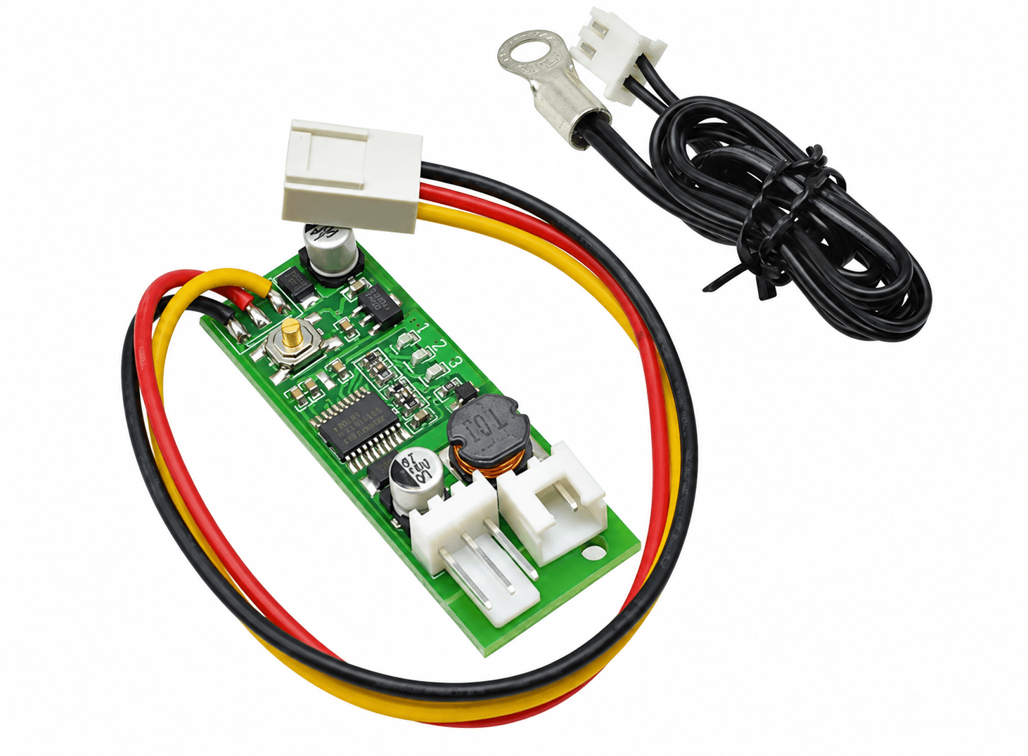 منظم سرعة مراوح DC 12V 2-3 Wire Temperature Control Denoised Speed Controller Governor Regulator ON-OFF with Probe for Computer PC Fan-alarm #U8 012653 | Fan Speed Controller